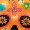 15" Lighted Sugar Skull Pumpkin Halloween Window Silhouette